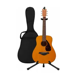 Yamaha JR1 Acoustic Guitar Bundle with Stand, Tuner and Pick Tin (4 Items)