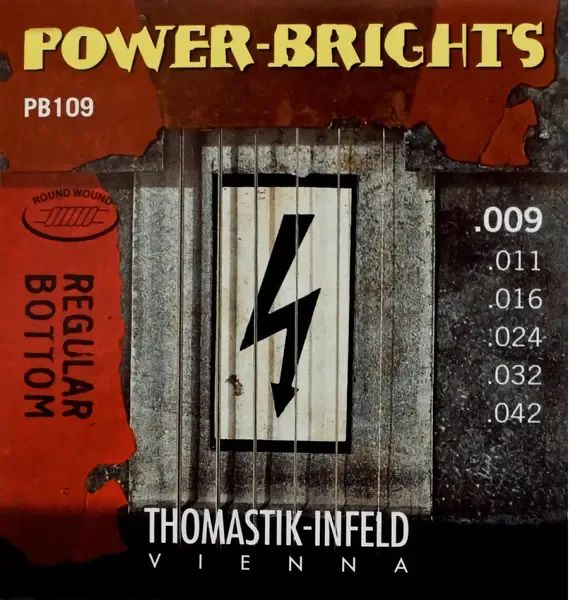 Струны для электрогитары Thomastik Power Brights PB109T 9-42