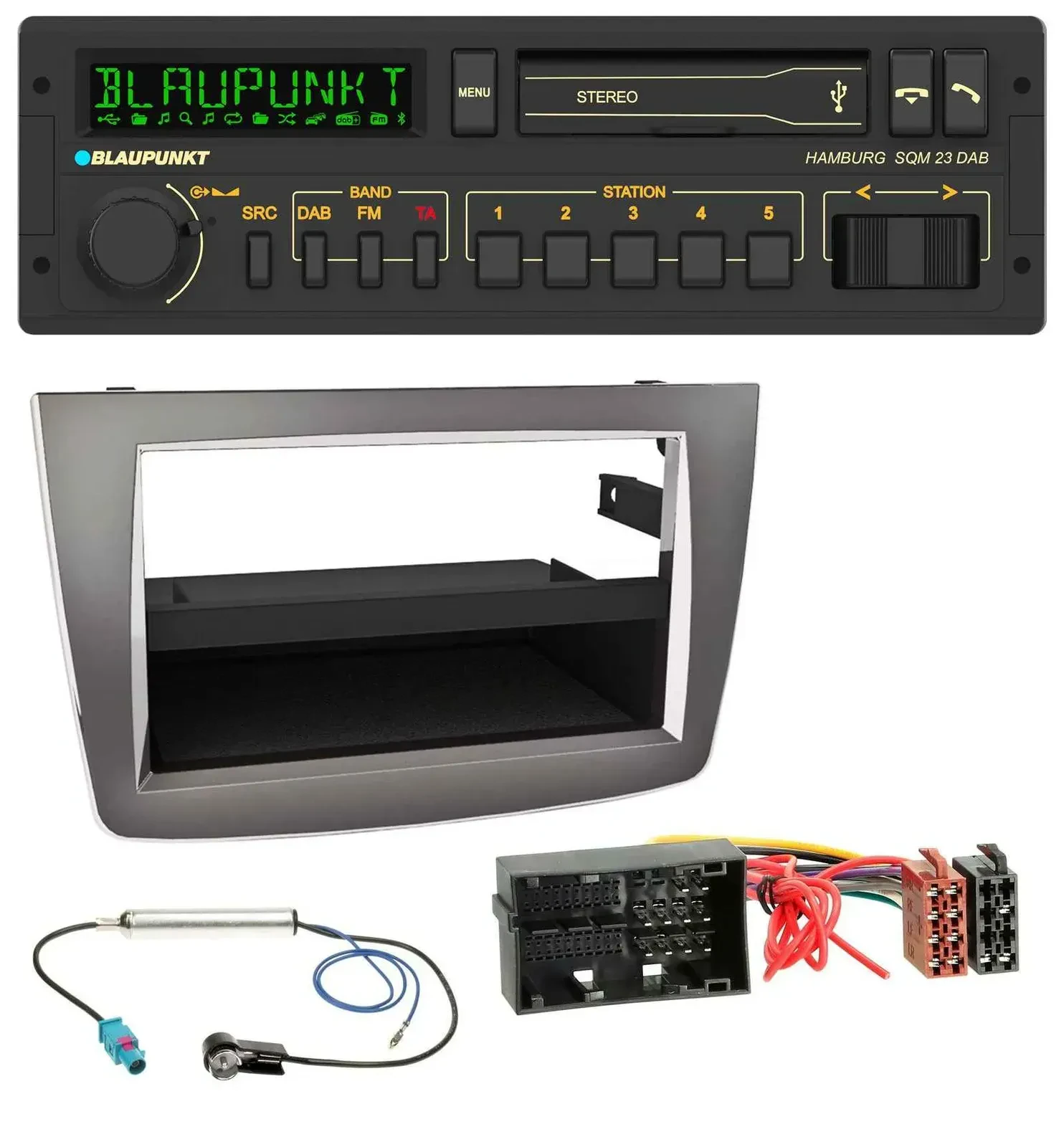 Blaupunkt USB DAB Bluetooth MP3 Autoradio für Alfa Romeo Mito ab 14 955 silber
