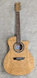 Dean EQA GN Exotica Quilt Ash Acoustic-Electric Guitar in a Gloss Natural Finish