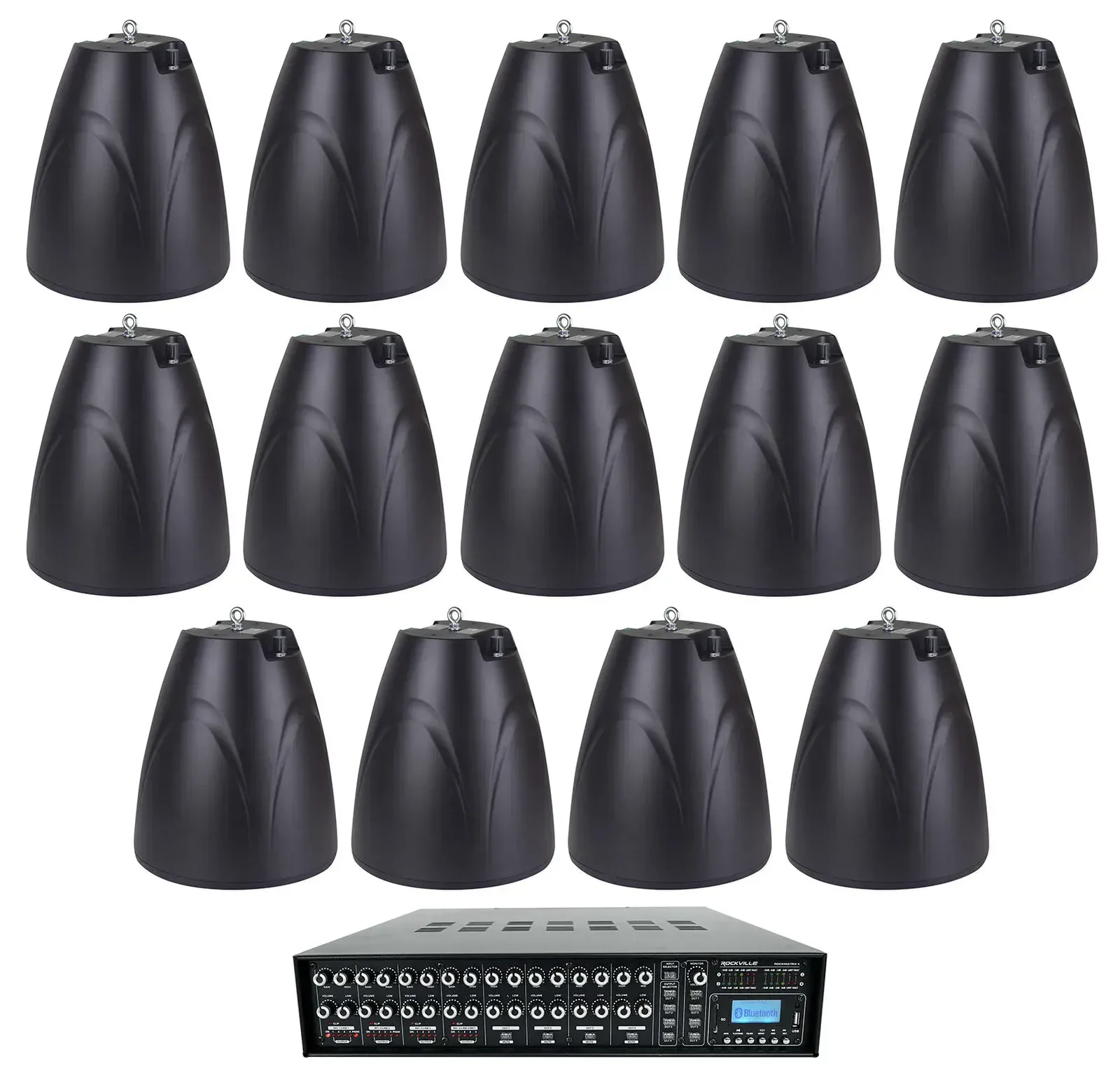 Потолочная акустика Rockville ROCK MATRIX 4+(14) PEN-65T Black с усилителем (14 штук)