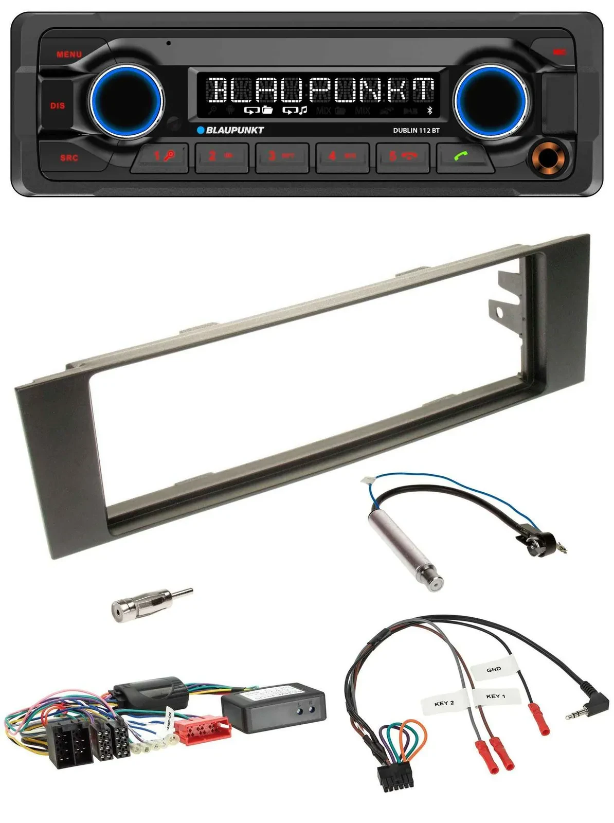 Blaupunkt MP3 Bluetooth USB Lenkrad Autoradio für Audi A3 03-06 Teilsystemadapte
