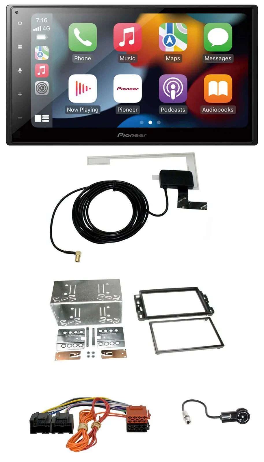 Автомагнитола для Cadillac BLS Pioneer 2-DIN, MP3, USB, Bluetooth, DAB