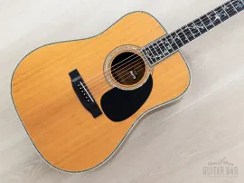 1980s Morris W-1200D Vintage Dreadnought Acoustic Guitar w/ Case, Japan