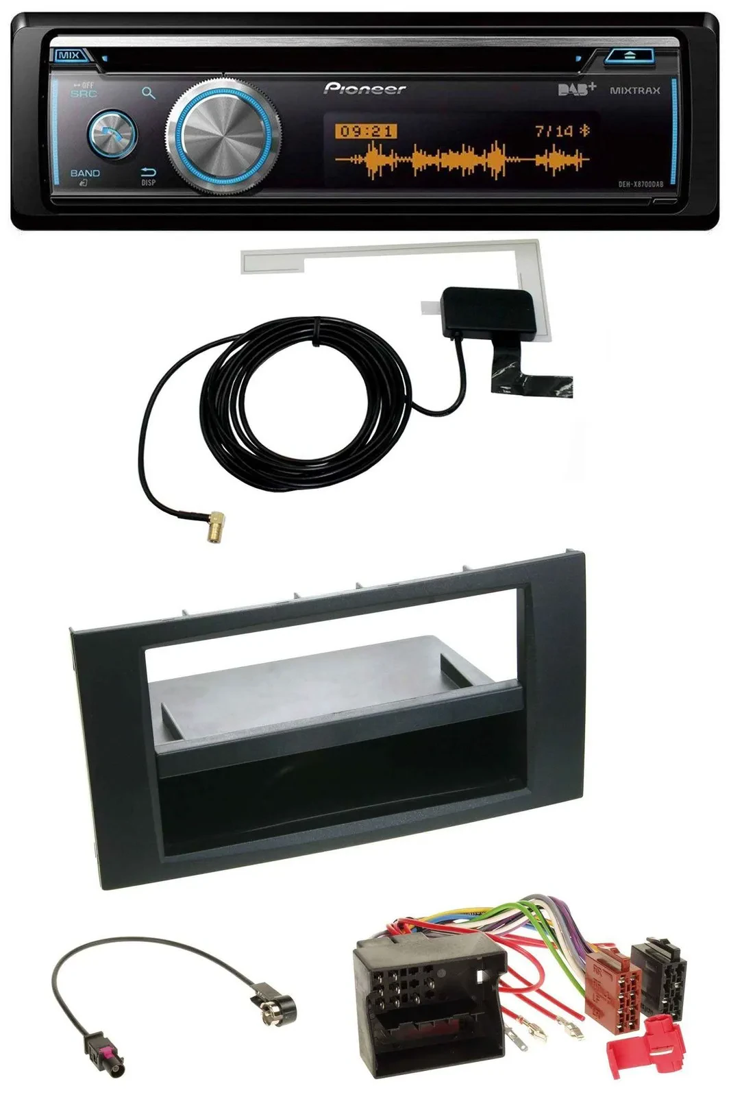 Pioneer Bluetooth DAB MP3 USB CD Autoradio für Ford Focus C-Max S-Max Galaxy 03-