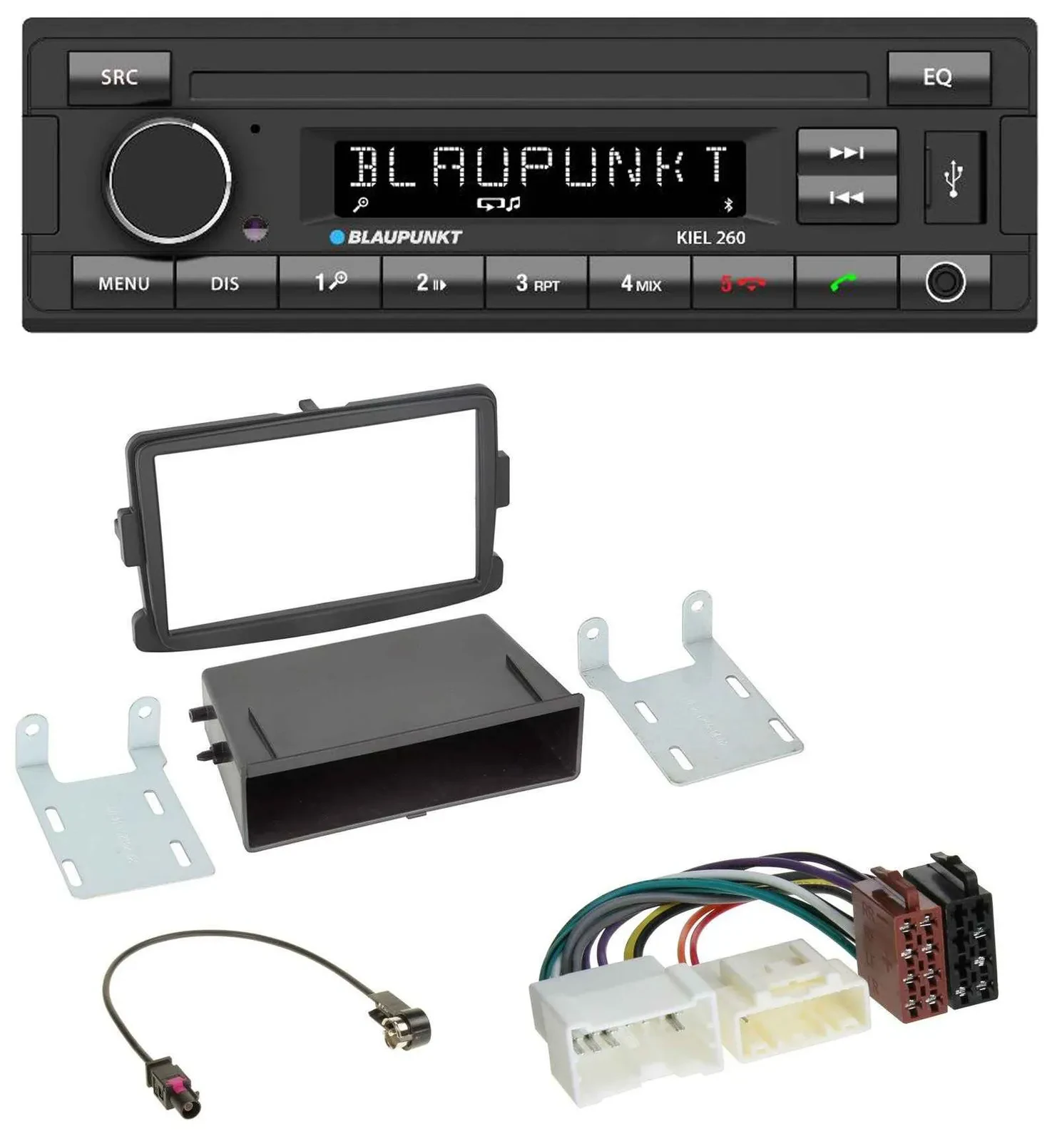 Автомагнитола для Dacia Dokker, Duster, Lodgy Blaupunkt USB DAB Bluetooth MP3