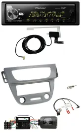Pioneer Bluetooth DAB USB Lenkrad Autoradio für Renault Megane III 2009-2012 gra