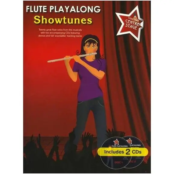 Ноты MusicSales Flute Playalong. Showtunes + 2 CD