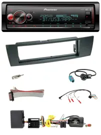 Автомагнитола Pioneer Bluetooth USB DAB для BMW 1 Series E87 (2004–2013) с поддержкой кнопок на руле