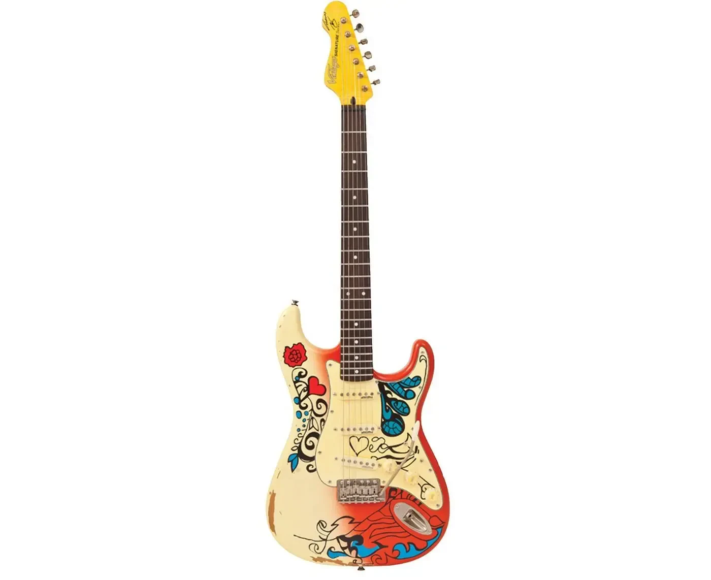 Электрогитара Vintage V6MRHDX Summer of Love Distressed