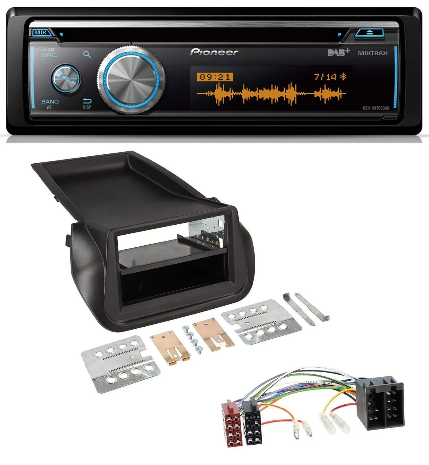 Автомагнитола для FIAT Fiorino (с 2008) Pioneer MP3 DAB USB CD Bluetooth