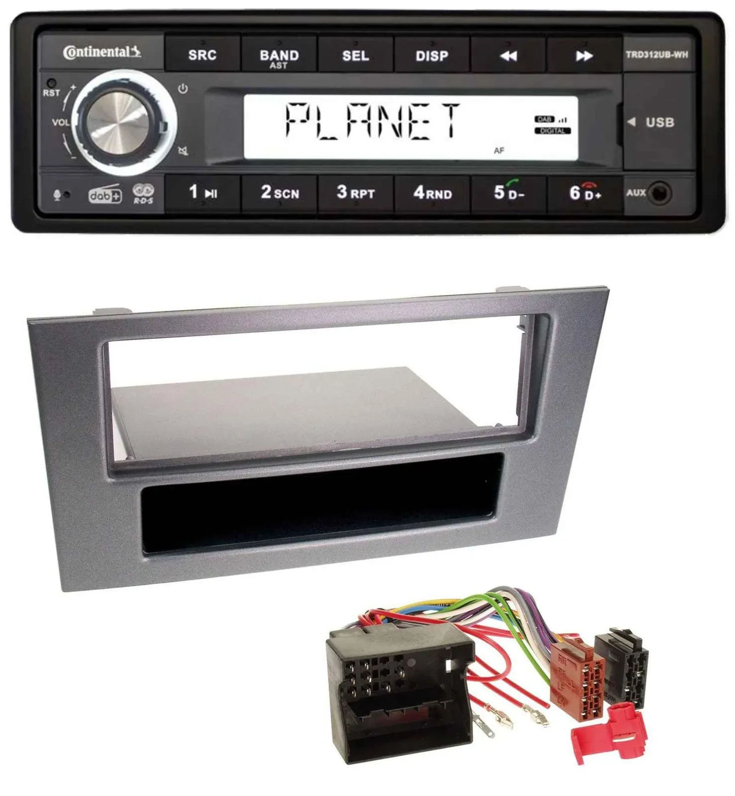 Continental USB 1DIN AUX DAB MP3 Autoradio für Ford Mondeo 03-07 OEM-Visteon-Son