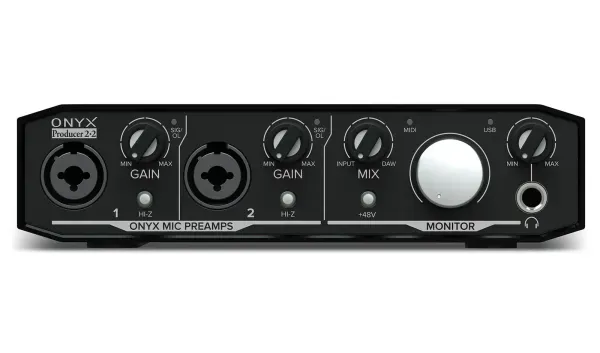 Mackie Onyx Producer 2.2 2x2 USB Audio MIDI Recording Studio Interface