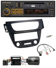 Автомагнитола для Renault Megane III (2009–2012) Pioneer DAB, USB, Bluetooth, черный, с поддержкой управления на руле