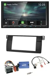Kenwood Bluetooth USB 2DIN Lenkrad TMC DAB Navigation für BMW 3er E46 00-06 Prof