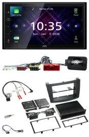 JVC DAB 2DIN Lenkrad Bluetooth USB Autoradio für Mazda 3 09-13 Can-Bus
