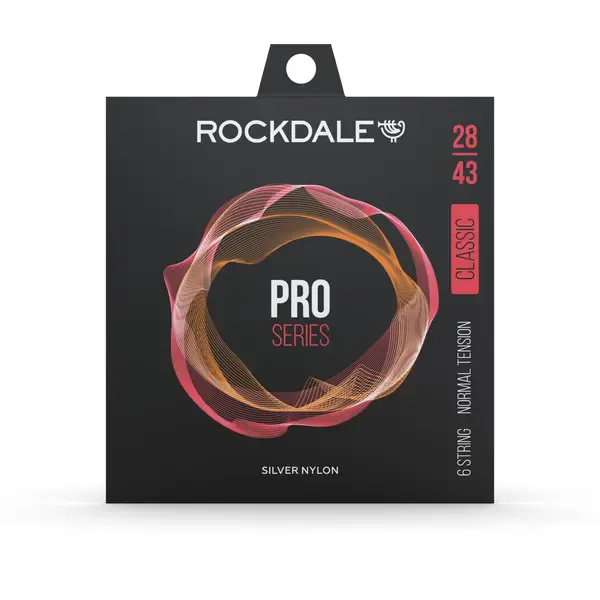 Струны для классической гитары Rockdale PRO 28-43 Silver Nylon Normal