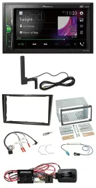 Pioneer MP3 DAB Lenkrad 2DIN Bluetooth Autoradio für Opel Corsa D Klavierlack 09