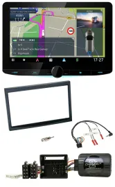 Автомагнитола Kenwood 2DIN, Bluetooth, DAB, TMC, USB, поддержка управления на руле, навигация, для Citroen C2/C3/Berlingo