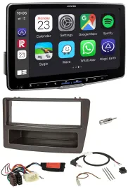 Alpine Lenkrad USB Bluetooth DAB Autoradio für Honda Civic 04-06 anthrazit