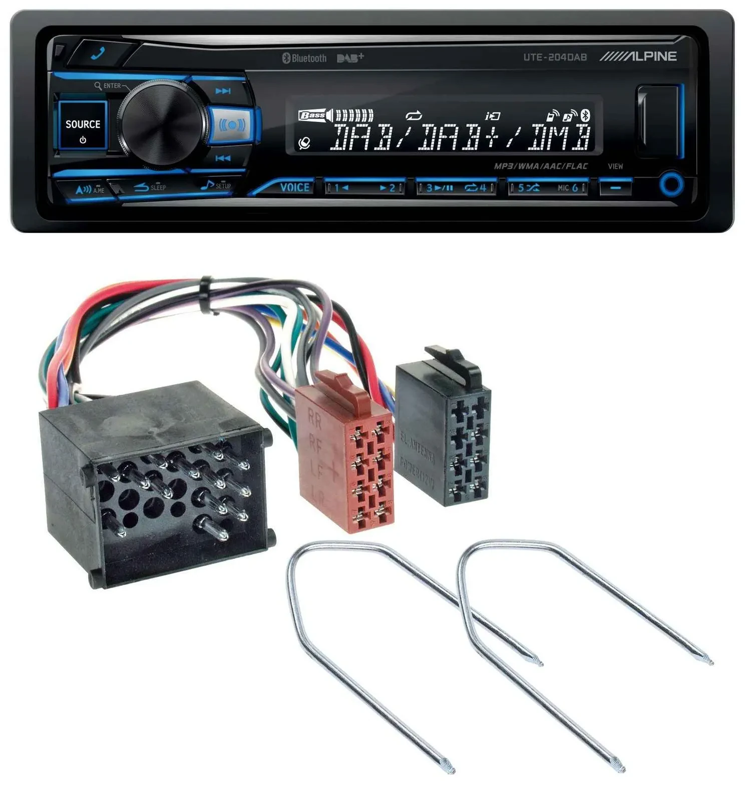 Автомагнитола Alpine USB, Bluetooth, DAB, MP3 (для BMW 3 Series E30/E36 1987–2000, 5 Series E34 1988–1996)