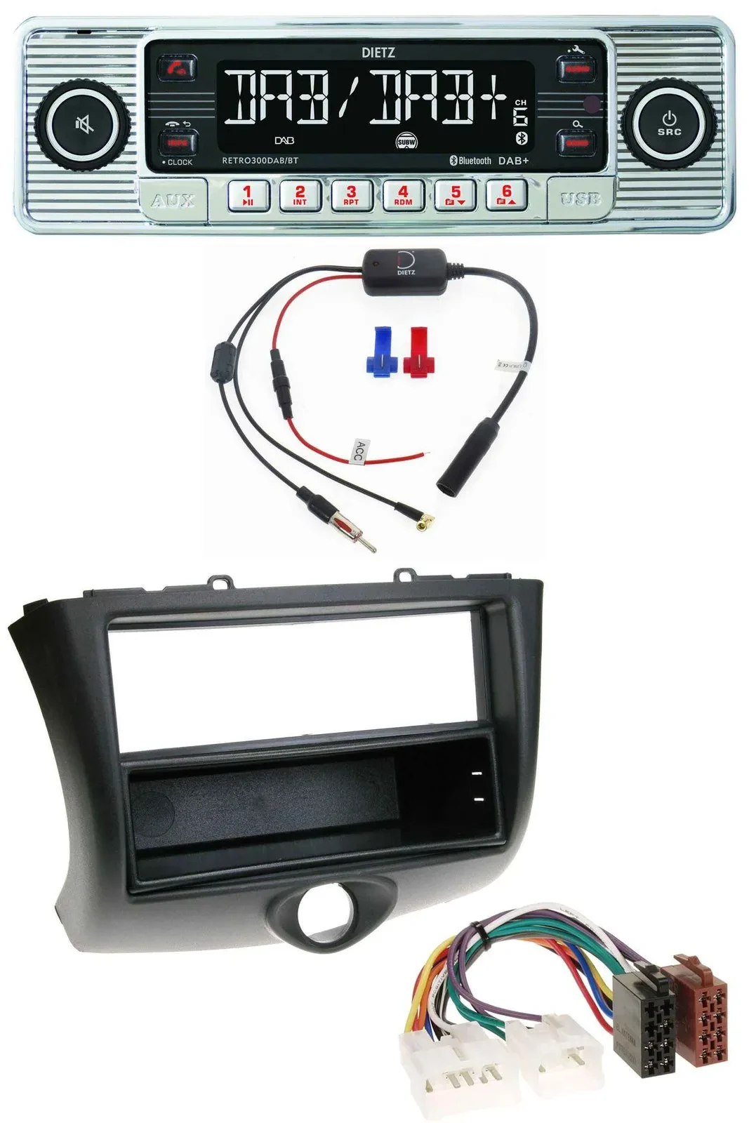 Dietz DAB USB MP3 Bluetooth Autoradio für Toyota Yaris (2003-2006)