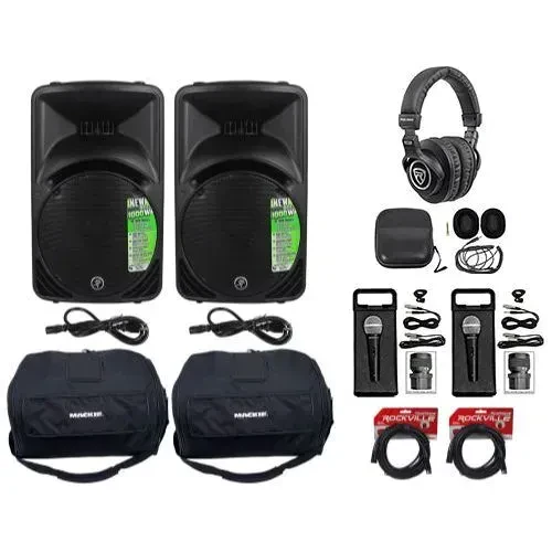Активная акустическая система Mackie SRM450V3 Black с аксессуарами (пара)