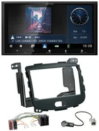 Kenwood Bluetooth 2DIN USB DAB MP3 Autoradio für Hyundai i10 08-13 Rubber Touch