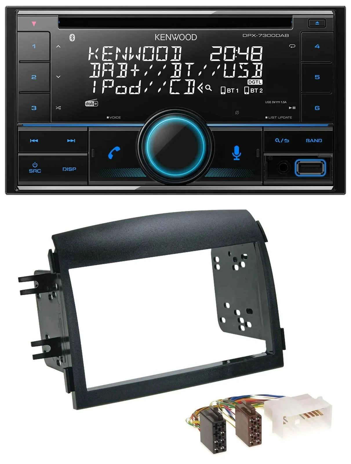 Kenwood CD 2DIN DAB USB MP3 Bluetooth Autoradio für Hyundai Sonata NF 2005-2008