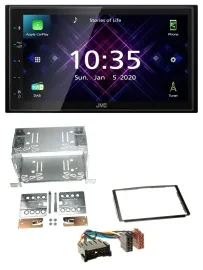 JVC DAB 2DIN MP3 Bluetooth USB Autoradio für Hyundai Santa Fe SM 04-06
