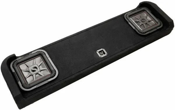 Kicker 51KFDL7T102 Two 10” Singe 2-ohm Subwoofers with Enclosure