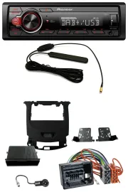 Автомагнитола для Chevrolet Cruze (с 2016) Pioneer 1 DIN MP3 DAB USB AUX, черный глянец (piano black)