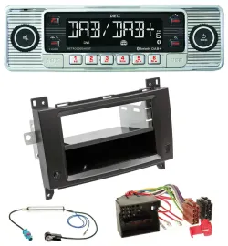 Dietz Bluetooth MP3 DAB USB Autoradio für Mercedes Viano Vito 06-14 schwarz