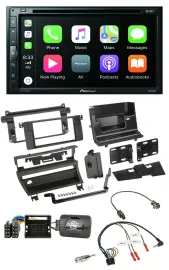 Pioneer DVD 2DIN Lenkrad DAB Bluetooth USB Autoradio für BMW 3-er E46 2001-2006