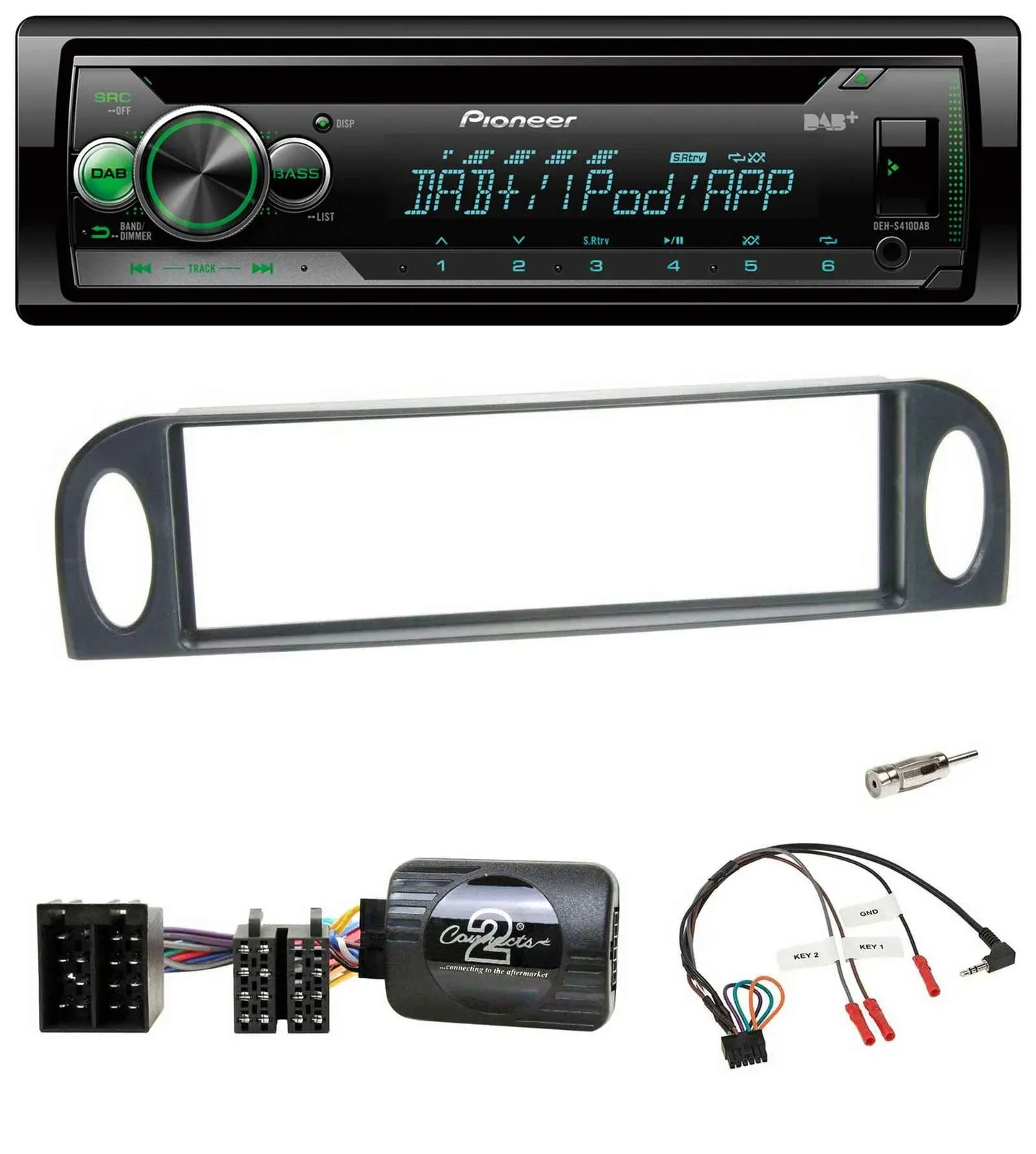 Pioneer USB MP3 DAB Lenkrad CD Autoradio für Citroen C5 2001-2005