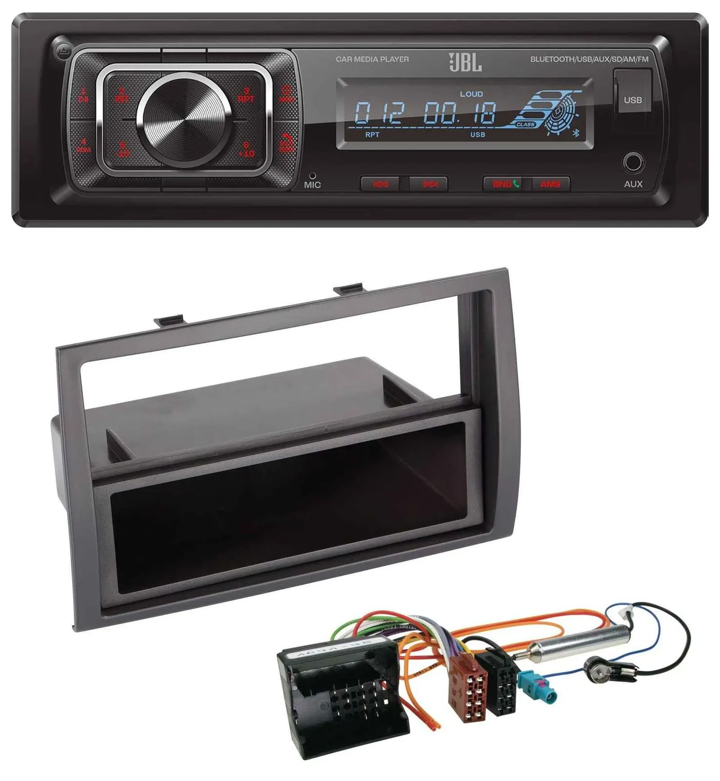 Автомагнитола для Citroen Jumper 2006–2011 JBL SD/AUX/MP3/USB/Bluetooth Quadlock