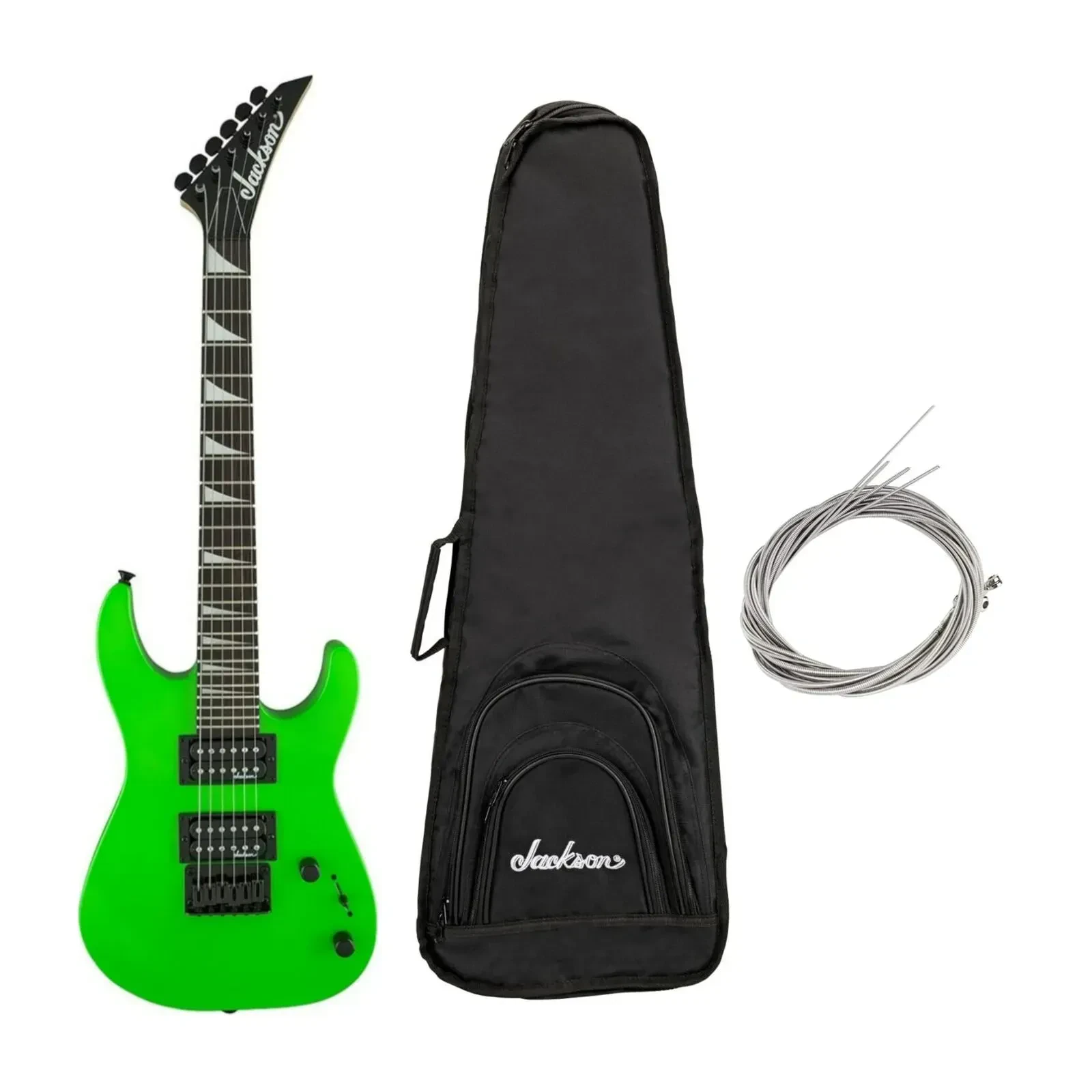 Jackson JS Series Dinky Minion JS1X 6 String Electric Guitar Neon with Gig Bag