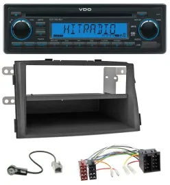 VDO AUX MP3 1DIN CD USB Autoradio für Kia Sorento II (XM, 2009-2012)