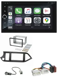 Blaupunkt 2DIN Bluetooth DAB USB DVD MP3 Autoradio für Kia Picanto ab 11 Start-S