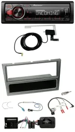 Автомагнитола Pioneer CD/MP3 DAB USB для Opel Corsa C (2004–2006) алюминий