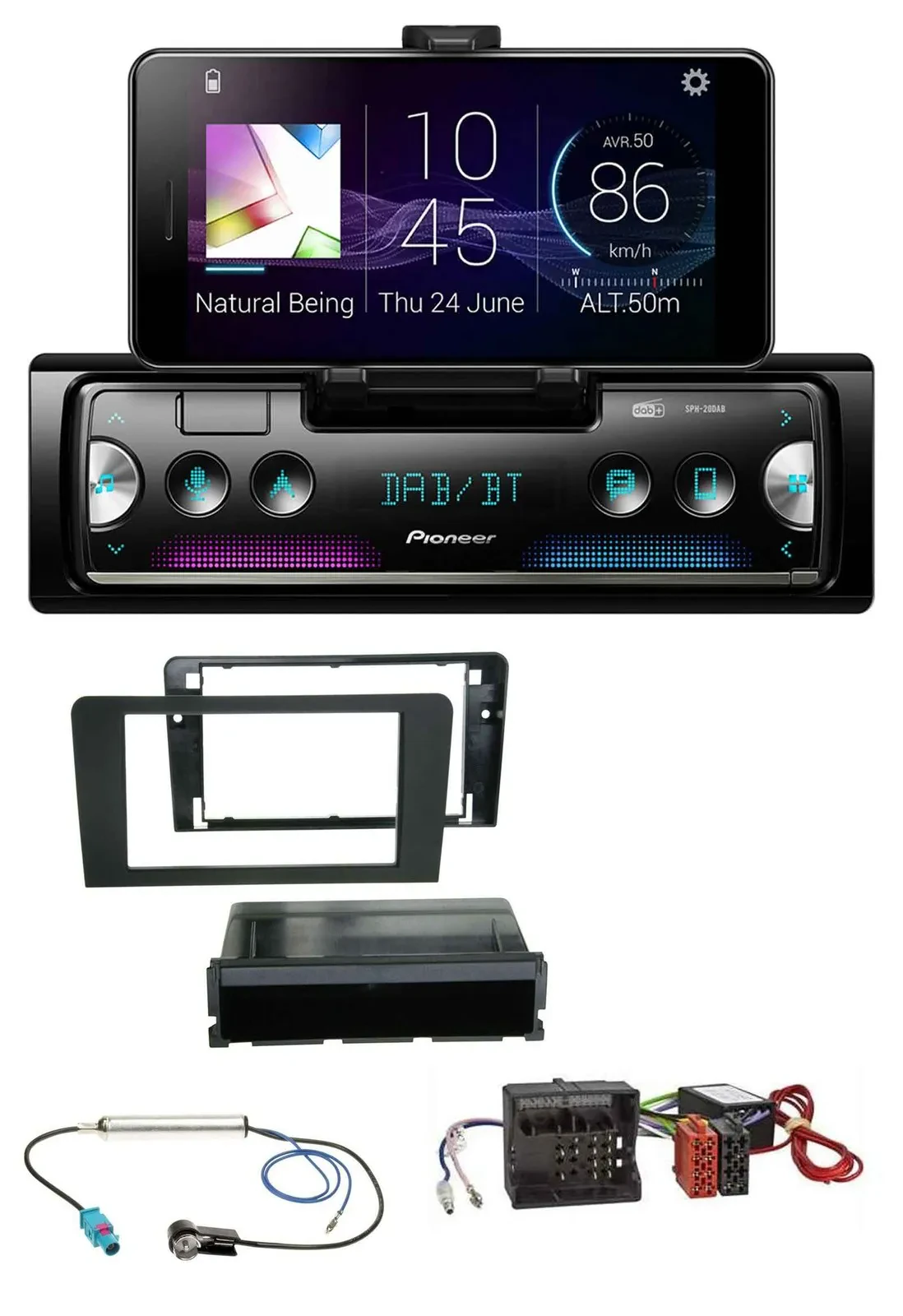 Pioneer USB MP3 Bluetooth DAB Autoradio für Audi A3 8P 06-12 Symphony Aktivsyste