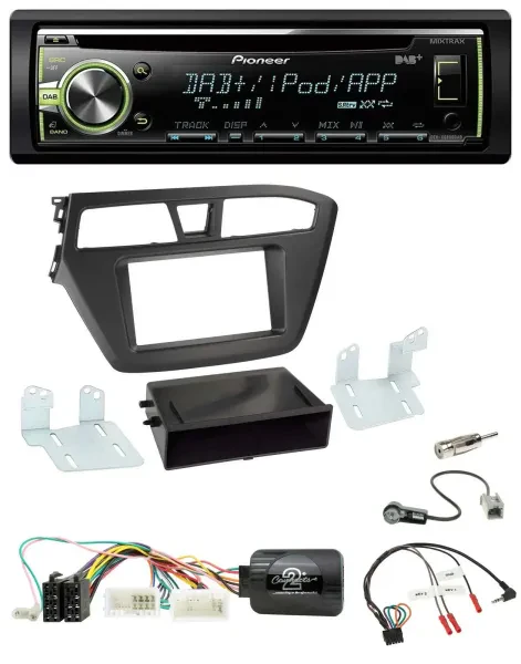 Pioneer DAB USB MP3 Lenkrad CD Autoradio für Hyundai i20 (ab 2015)