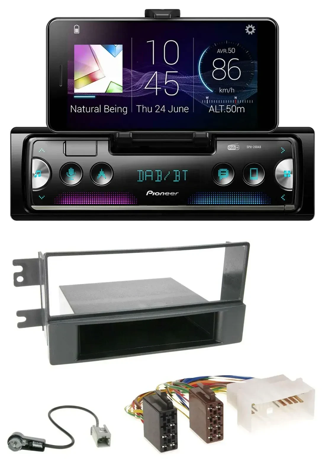 Автомагнитола для Kia Cerato (с 2007) Pioneer USB, MP3, Bluetooth, DAB