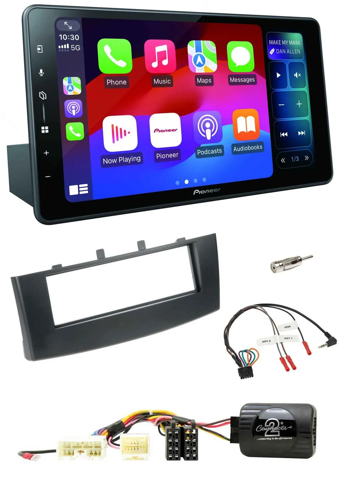 Автомагнитола Pioneer Bluetooth DAB USB для Mitsubishi Colt 2008–2012