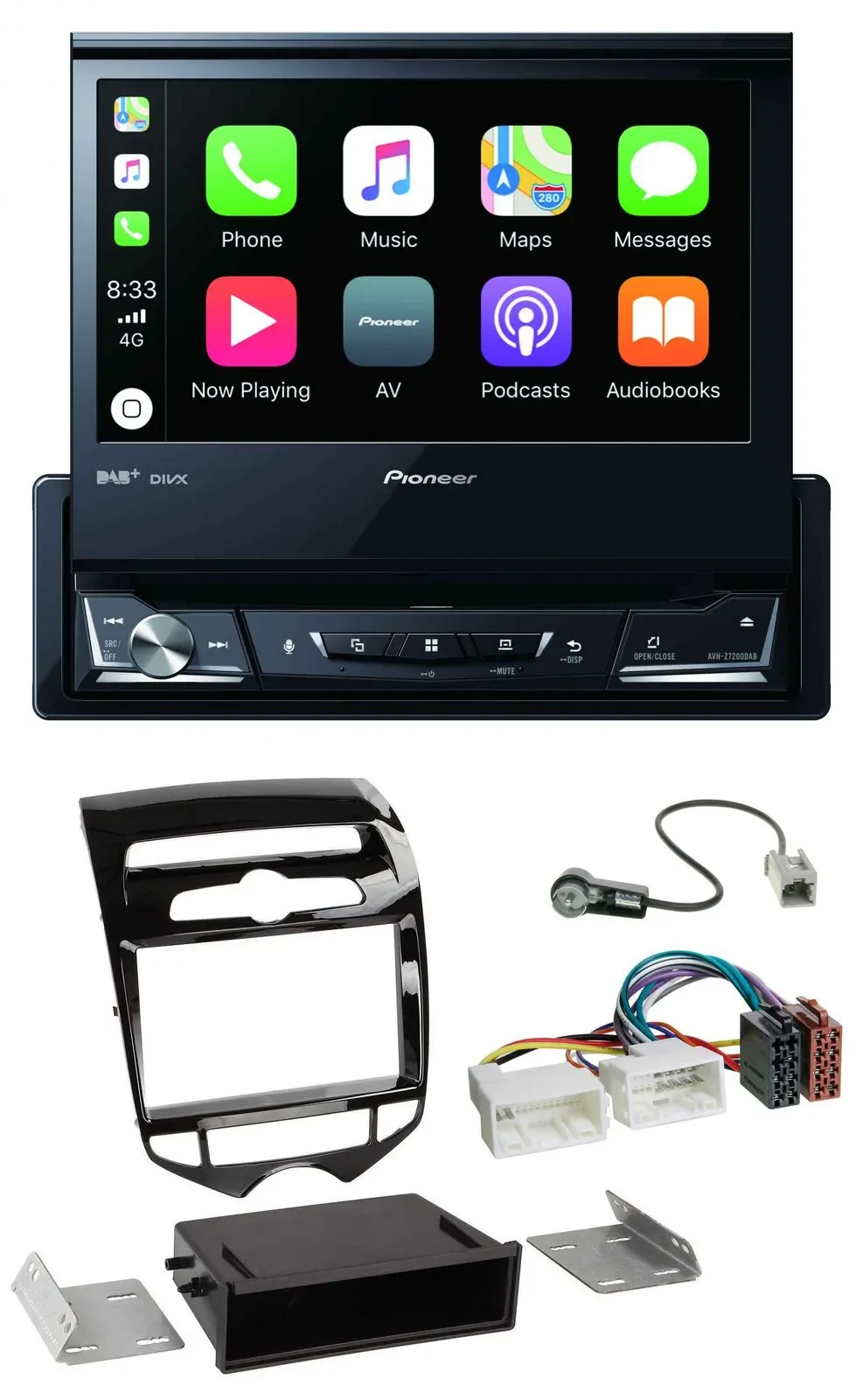 Pioneer DVD Bluetooth DAB USB MP3 Autoradio für Hyundai ix20 ab 10 autom. Klima