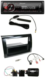 Автомагнитола для Fiat Bravo 2007–2014 Pioneer 1-DIN, DAB, USB, MP3, поддержка управления с руля
