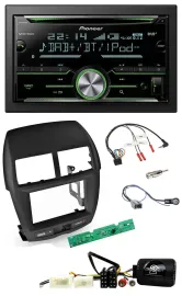 Pioneer Bluetooth Lenkrad DAB 2DIN USB CD Autoradio für Mitsubishi ASX 2010-2014