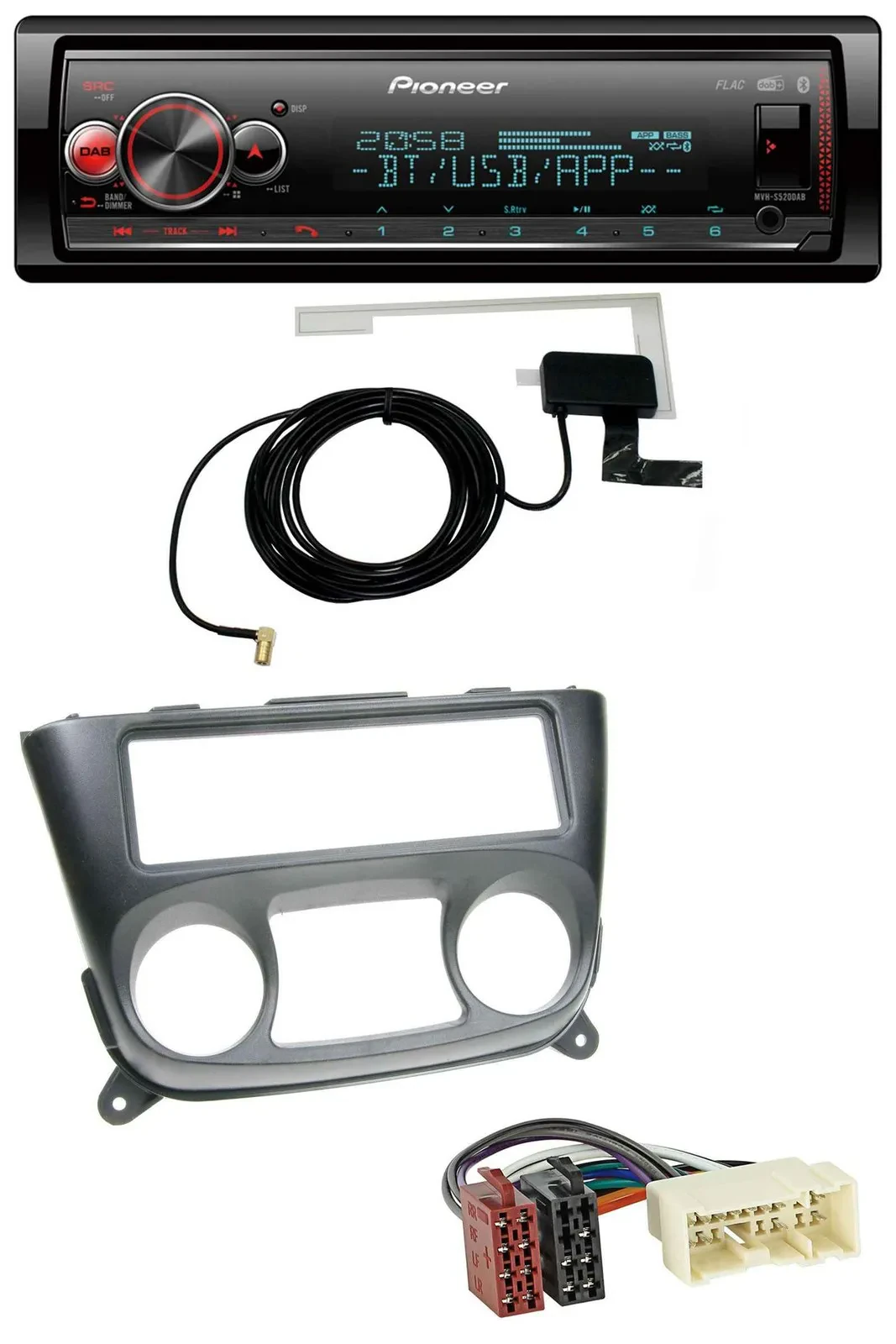 Pioneer Bluetooth DAB USB MP3 Autoradio für Nissan Almera N16 (ab 2000)