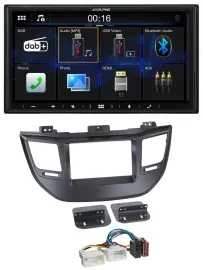 Alpine Bluetooth 2DIN MP3 DAB USB Autoradio für Hyundai Tucson ab 15 schwarz