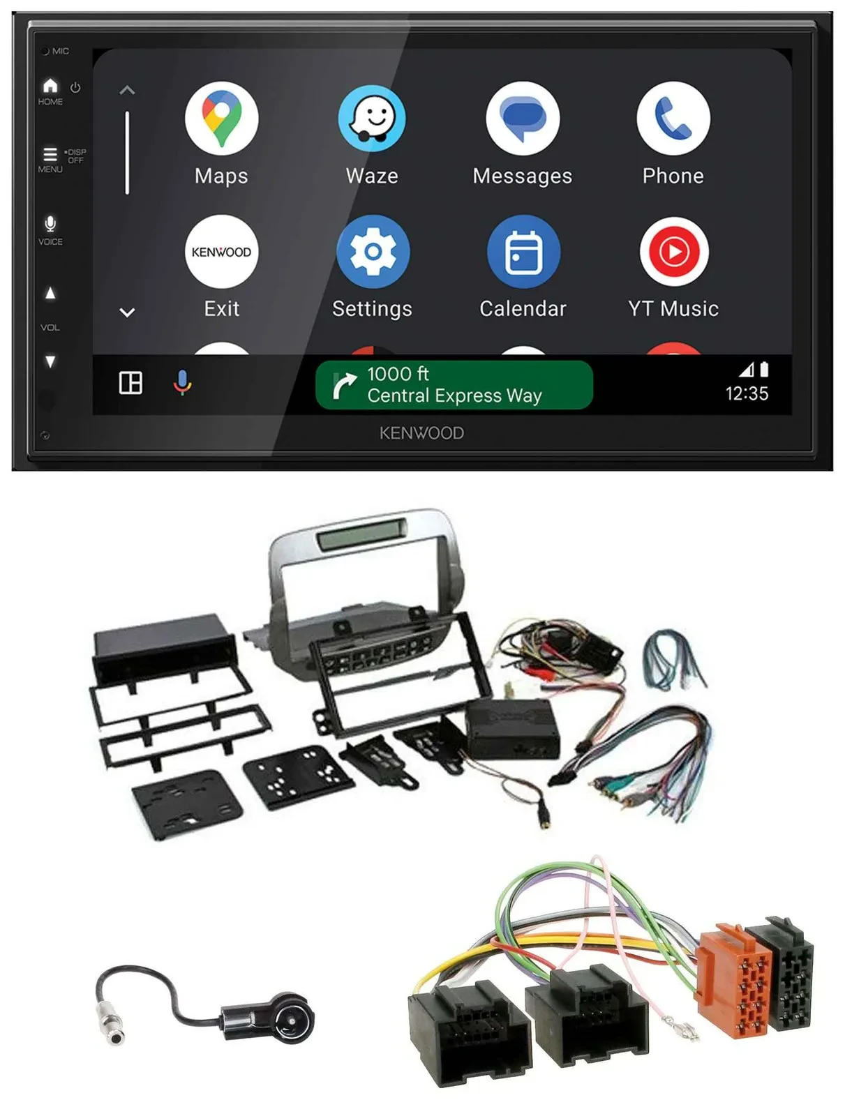 Kenwood DAB Bluetooth USB MP3 2DIN Autoradio für Chevrolet Camaro 2010-2015 silb